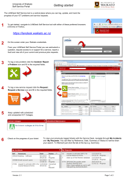 Landesk Self Service Tool