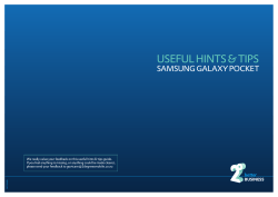Samsung Galaxy: 2Degrees Tips and Tricks