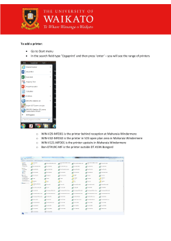 Printing: adding a printer - Tauranga