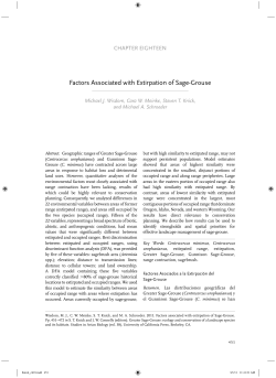 Factors associated with extirpation of sage-grouse