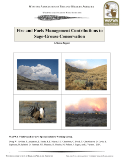Fire and fuels management contributions to sage-grouse conservation: a status report