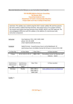 TCE 533-400 Addictive Behavior Counseling