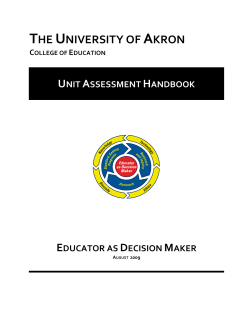 Unit Assessment Handbook