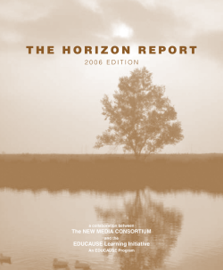 Download the 2006 Horizon Report
