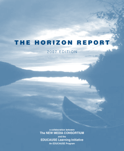 Download the 2007 Horizon Report