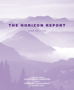 Download the 2008 Horizon Report