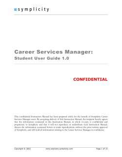 AkronLawJobs Student User Guide