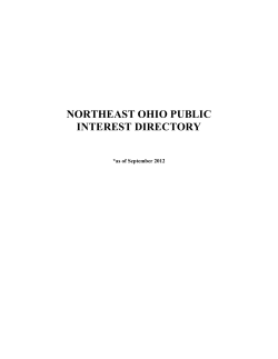 Northeast Ohio Public Interest Directory