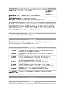 Inmigraci n y Sistema penal I