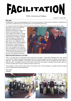 Facilitation Issue no 14 - August 2003