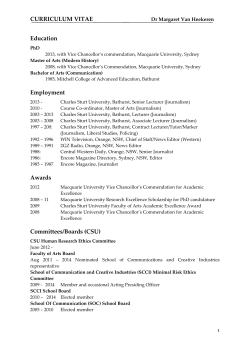 Download Margaret Van Heekeren's CV