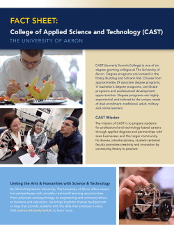 Fact Sheet: College of Applied Science and Technology