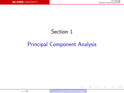 Principal Component Analysis