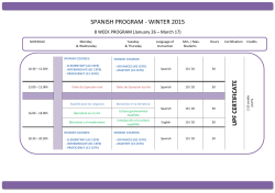To see all the schedules and subjects offered in the summer program please access the following table