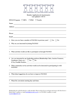 membership application