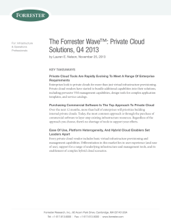 The Forrester Wave：私有云解决方案