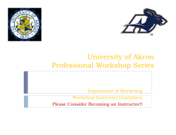 PowerPoint presentation designed for workshop instructors