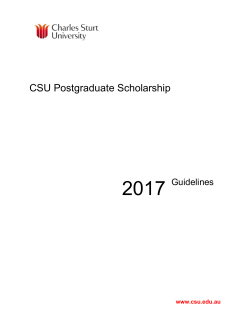 2016 CSU Postgraduate Equity Scholarship Guidelines