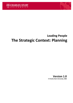 Strategic Context