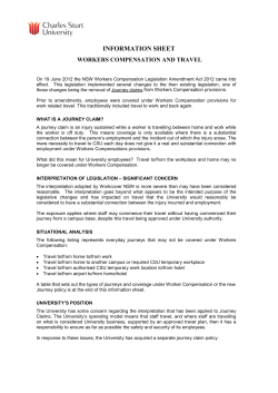 Journey Insurance Information Sheet