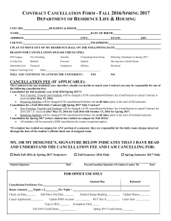 Contract termination