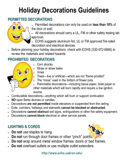 Holiday Decorations Guidelines