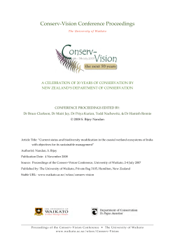 Current status and biodiversity modification in the coastal wetland ecosystems of India with objectives for its sustainable management