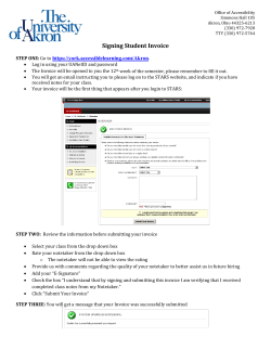 Link to Signing Student Invoice