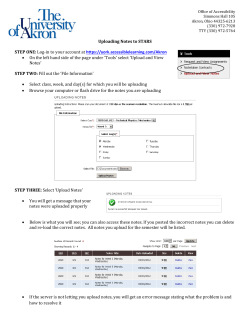 Link to Uploading Notes