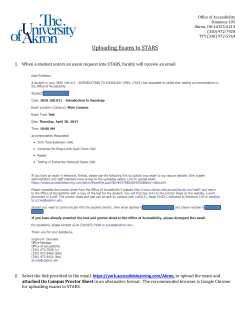 Link to Uploading Exams to STARS user guide