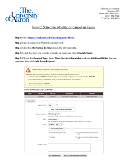 Link to Schedule, Modify, or Cancel an Exam
