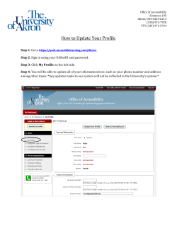 Link to Update Profile