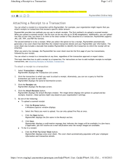 Paymentnet - Attaching Receipts to Transactions