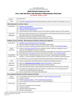 Full Time/Part Time Contract Professionals