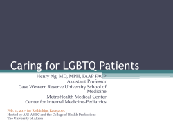 Caring for LGBTQ Patients