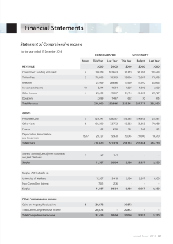 22. Financial Statements