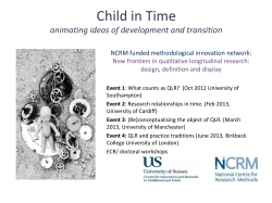 Rachel Thomson: Animating ideas of development and transition [PPTX 1.22MB]