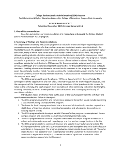 CSSA Review Panel Report