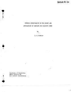 Finkner, A.L.Further investigations on the theory and application of sampling for scarcity items."