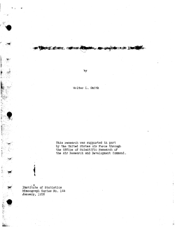 Smith, Walter; (1956)On renewal theory, counter problems and quasi-poisson processes." (Air Research and Dev. Command)