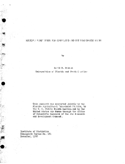 Duncan, D.B.; (1956)Multiple range tests for correlated heteroscedastic means." (Air Research and Dev. Command)