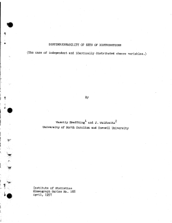 Hoeffding, Wassily and J. Wolfowitz; (1957)Distinguishability of sets of distributions."