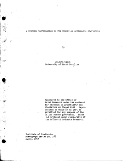 Ogawa, Junjiro; (1957)A further contribution to the theory of systematic statistics." (Navy Research)