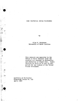 Dickinson, A.W.; (1957)Some sequential design procedures." (Navy Research)