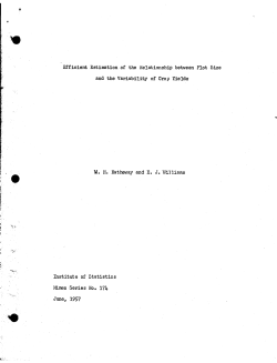 Hatheway, H.W. and E.J. Williams; (1957)Efficient estimation of the relationship between plot size and the variability of crop yields." Reprint 119.