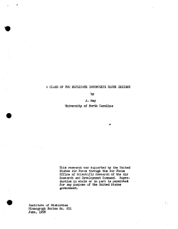 Roy, J.; (1958)A class of two replicate incomplete block designs." (Air Research and Dev. Command)