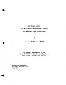 G.E.P. Box and D.W. Behnken; (1959)Simplex sum designs a class of second order rotatable designs derivable from those of first order."