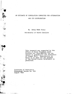 E.W. Stacy; (1959)An Estimate of correlation corrected for attentuation and its distribution."