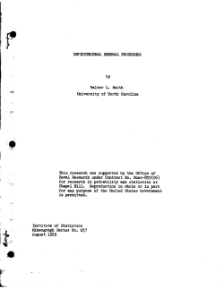 W.L. Smith; (1959)Infinitesimal renewal processes."