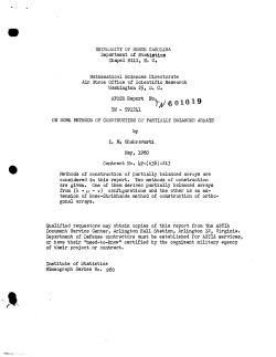 Chakravarti, I.M.; (1960)On some methods of construction of partially balanced arrays." Air Force.